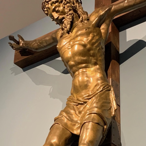 Bronze life-size crucifix by Donatello